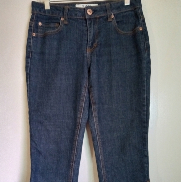 Mixit dark wash Capri jeans women's size 8 - Picture 1 of 7